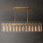 Calamette Diffused Glass Rectangular Chandelier 72"