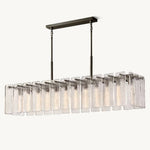 Calamette Diffused Glass Rectangular Chandelier 72"