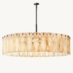Calamette Diffused Onyx Round Chandelier 60"