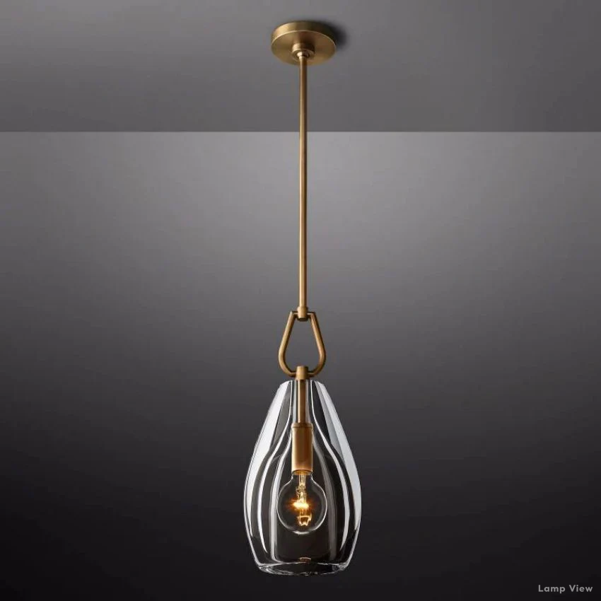 Botanist Crystal Flute Pendant Light