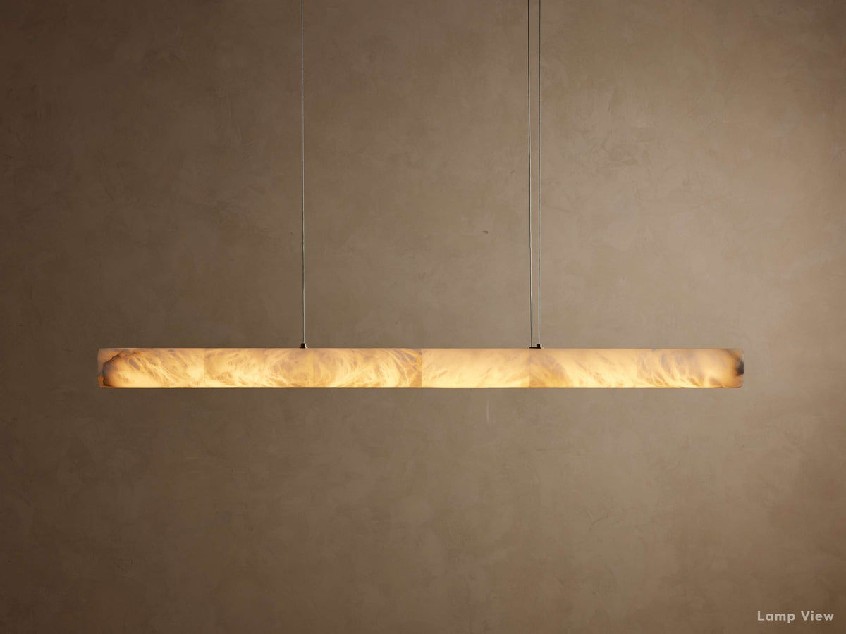 Halima Natural Alabaster Linear Chandelier