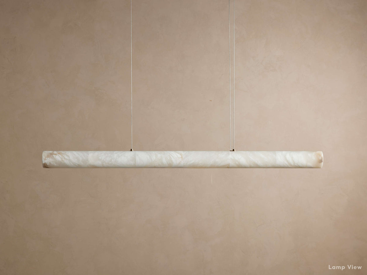 Halima Natural Alabaster Linear Chandelier