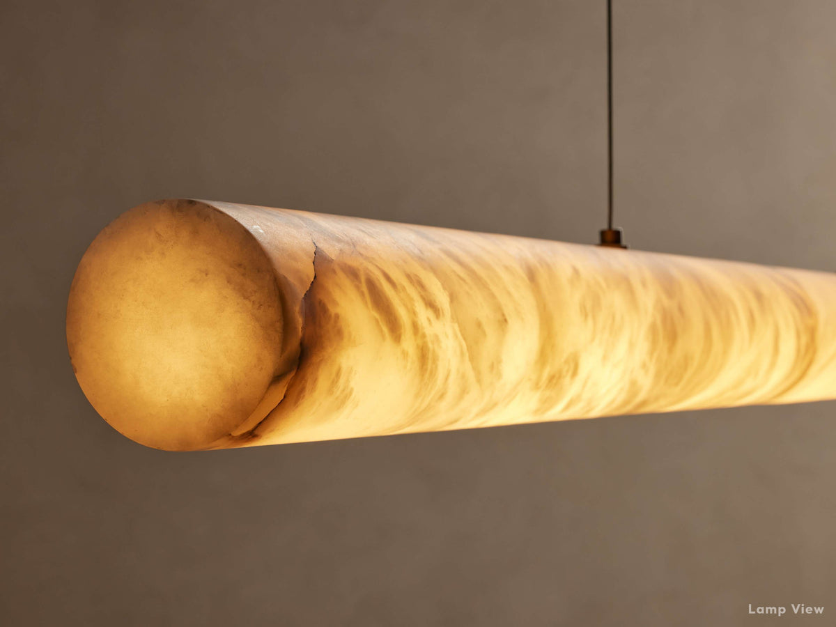 Halima Natural Alabaster Linear Chandelier