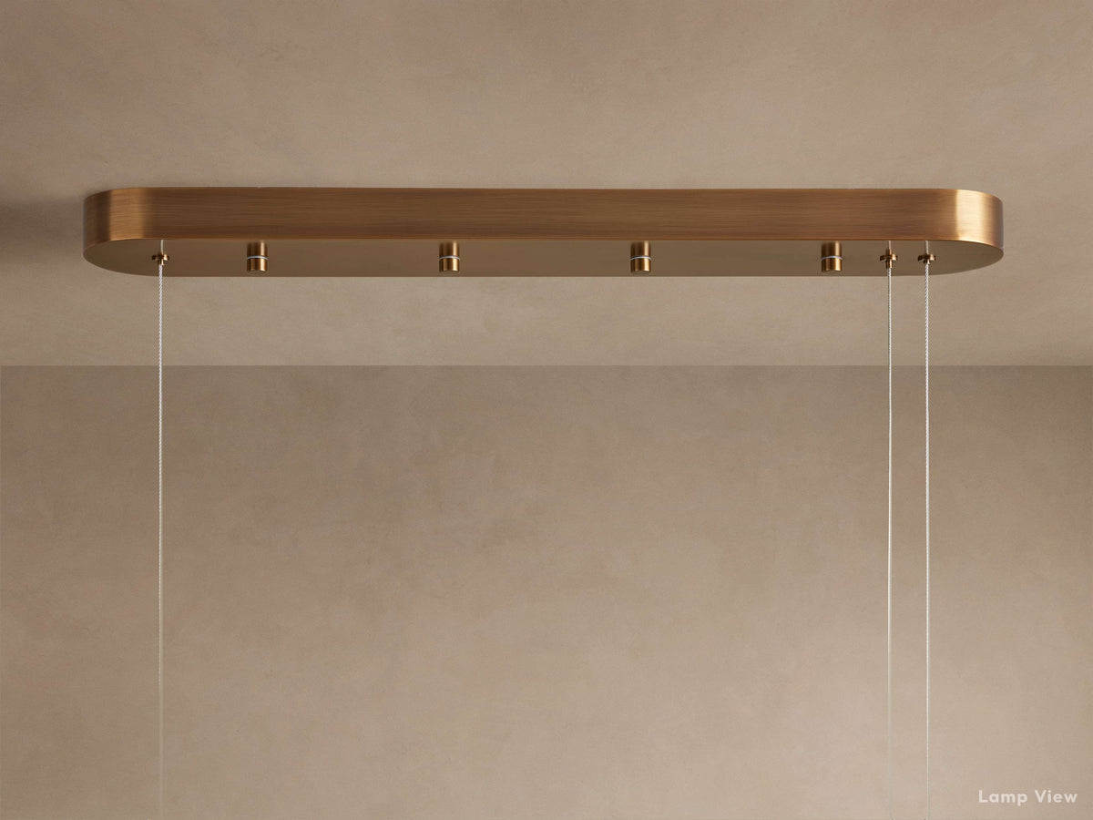 Halima Natural Alabaster Linear Chandelier