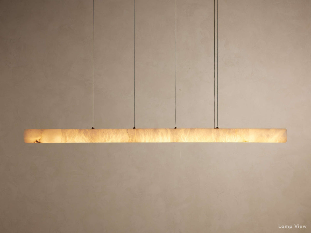 Halima Natural Alabaster Linear Chandelier