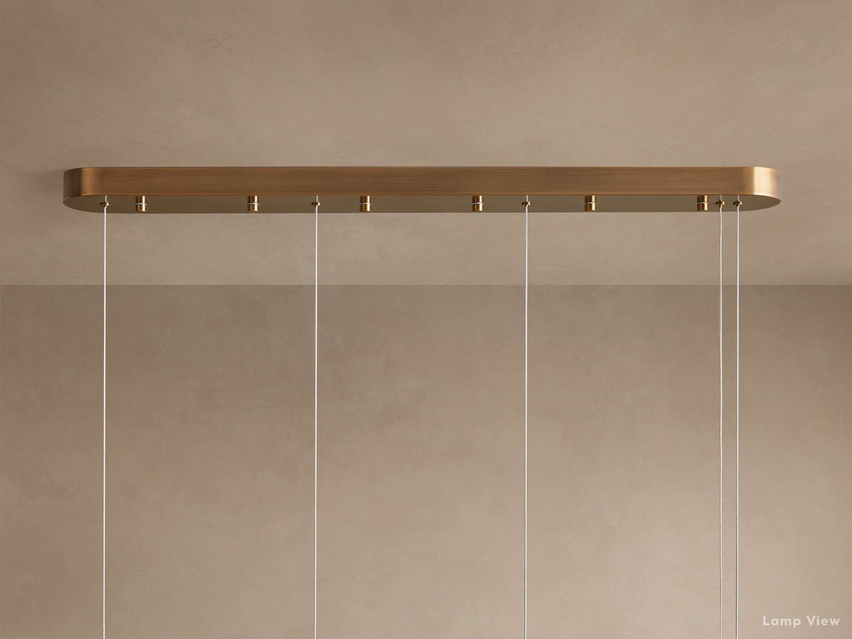 Halima Natural Alabaster Linear Chandelier