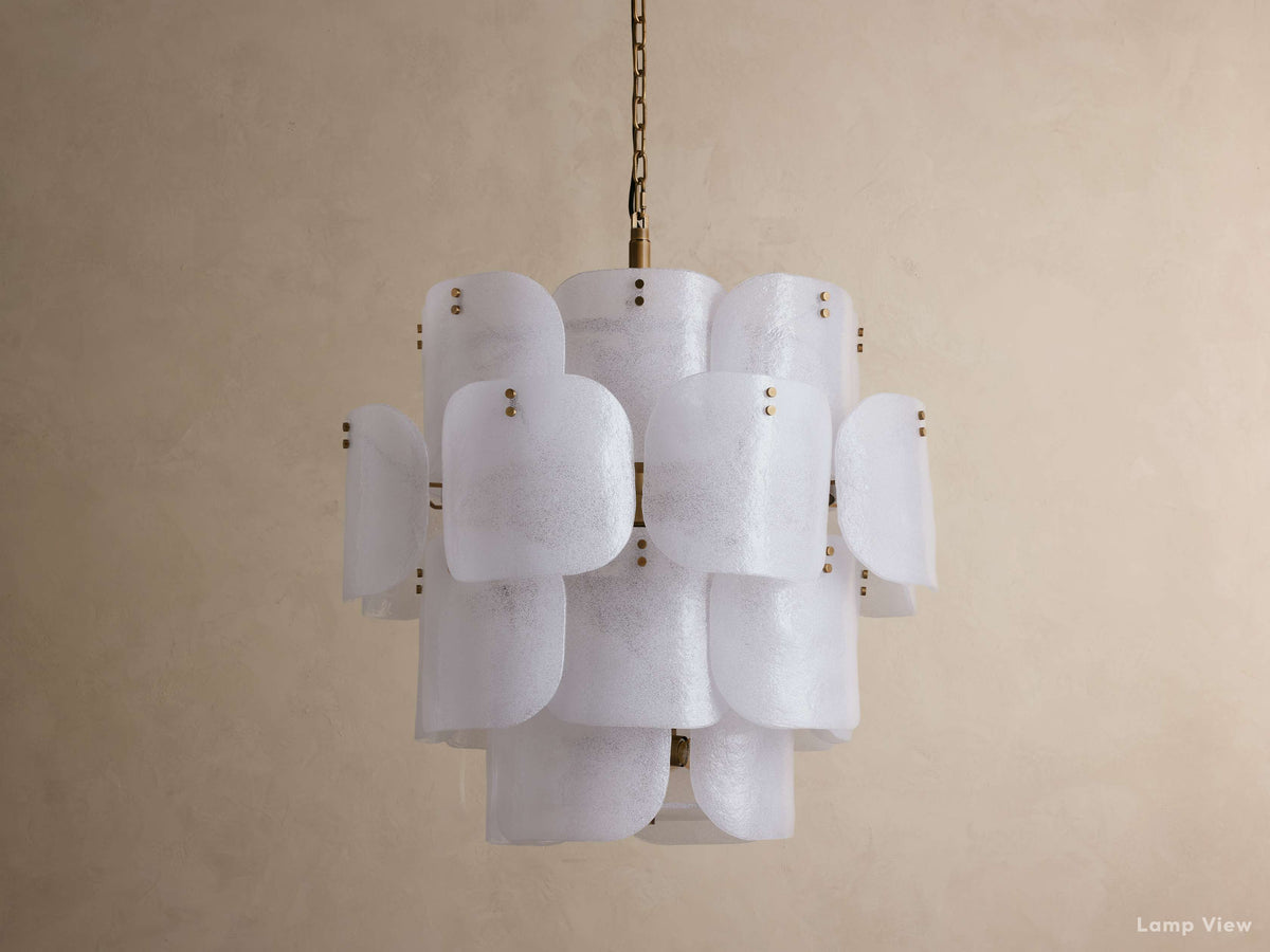 Blaire Layered Glass Round Chandelier