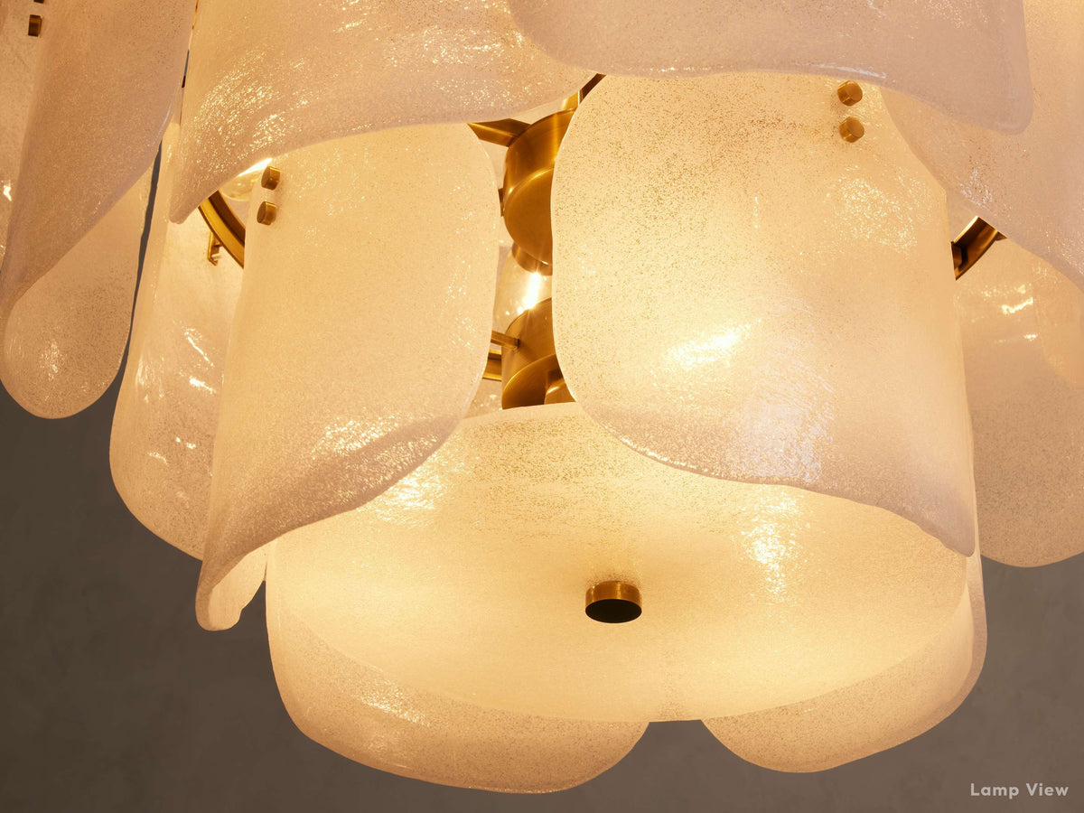Blaire Layered Glass Round Chandelier