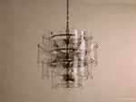 Blaire Layered Glass Round Chandelier
