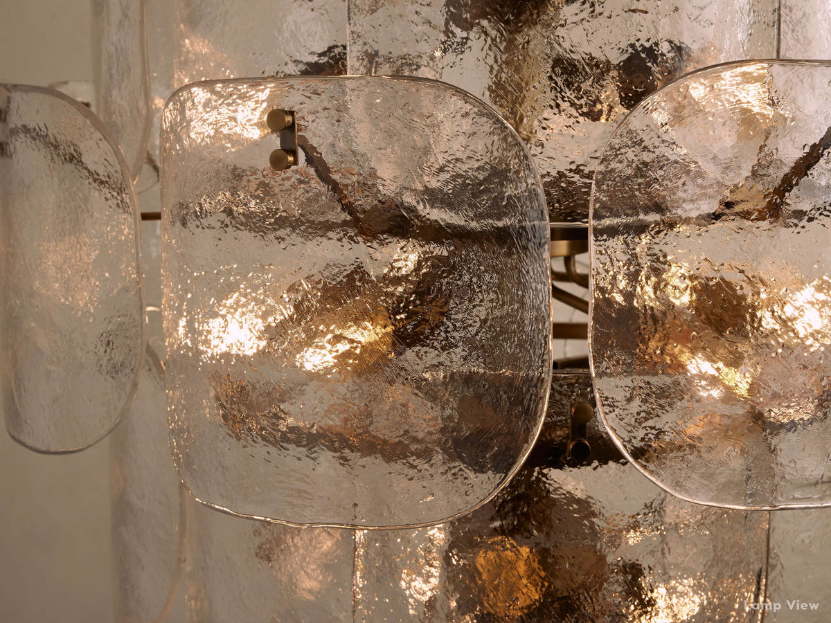 Blaire Layered Glass Round Chandelier