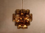 Blaire Layered Glass Round Chandelier
