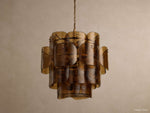 Blaire Layered Glass Round Chandelier