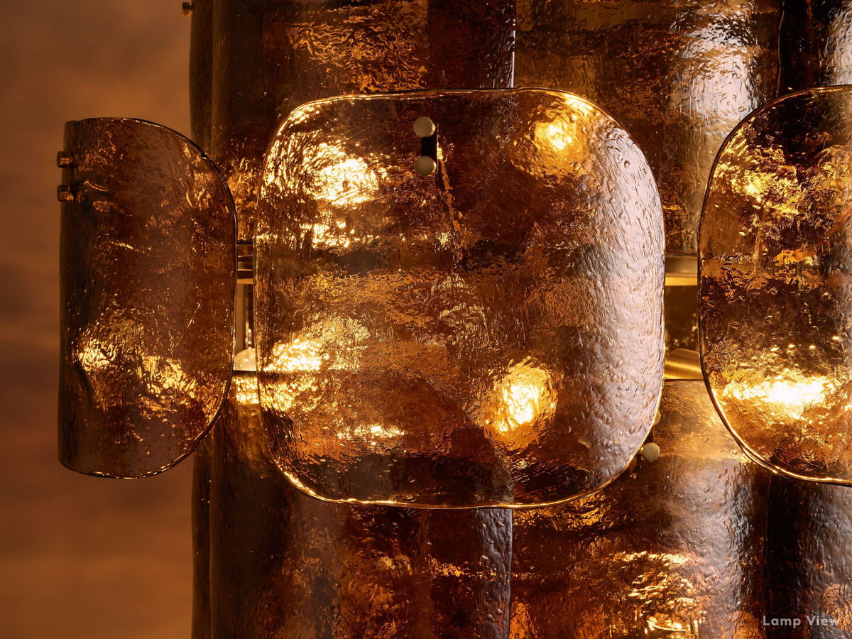 Blaire Layered Glass Round Chandelier