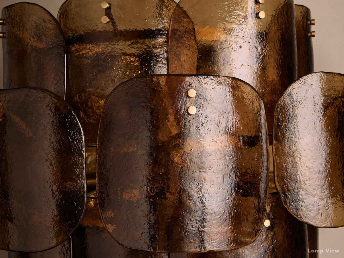 Blaire Layered Glass Round Chandelier
