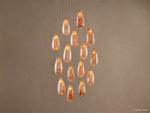 Edda Droplet Glass Round Chandelier