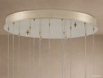 Edda Droplet Glass Round Chandelier