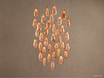 Edda Droplet Glass Round Chandelier