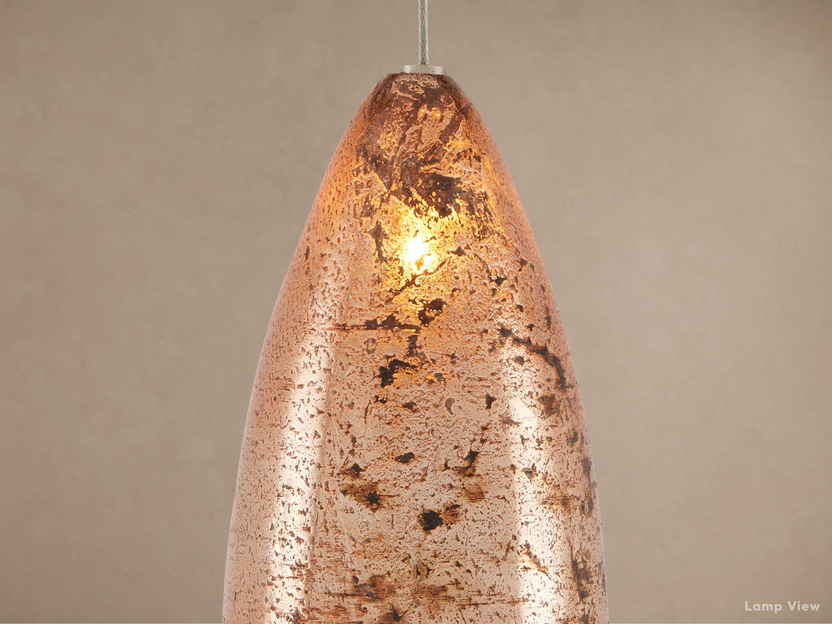Edda Droplet Glass Round Chandelier