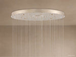 Edda Droplet Glass Round Chandelier