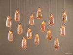 Edda Droplet Glass Linear Chandelier