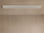 Edda Droplet Glass Linear Chandelier