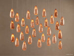 Edda Droplet Glass Linear Chandelier