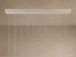 Edda Droplet Glass Linear Chandelier
