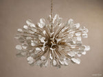 Lunaria Ceramic Petal Round Chandelier