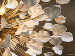 Lunaria Ceramic Petal Round Chandelier