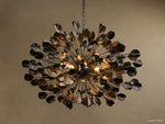 Lunaria Ceramic Petal Round Chandelier