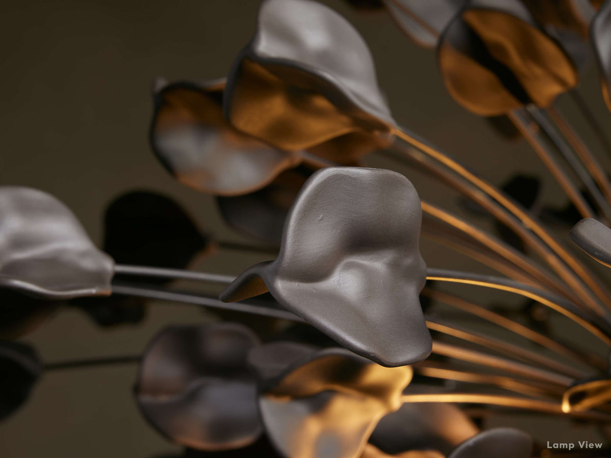 Lunaria Ceramic Petal Round Chandelier