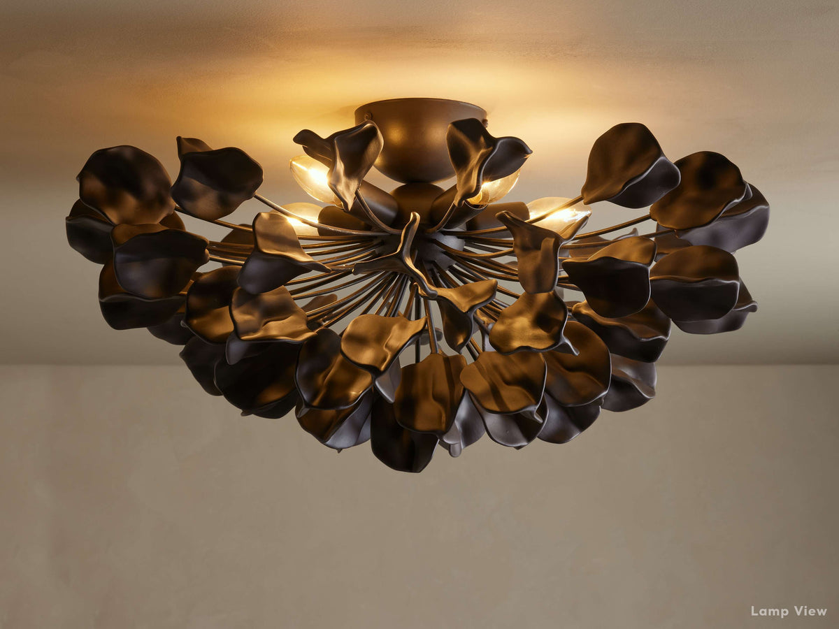 Lunaria Ceramic Petal Flush Mount