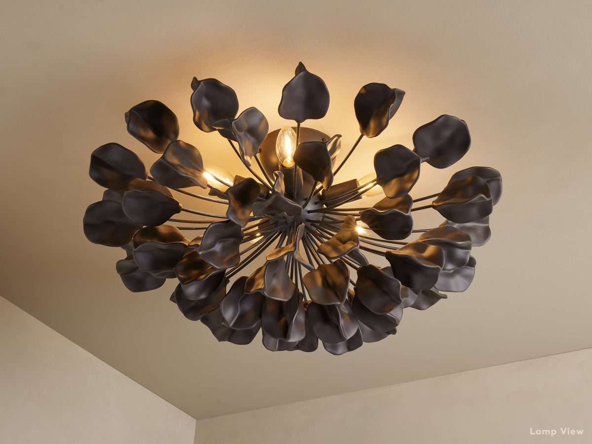 Lunaria Ceramic Petal Flush Mount