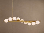 Kinney Opal Glass Linear Chandelier