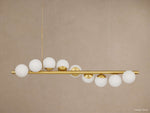 Kinney Opal Glass Linear Chandelier