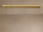 Kinney Opal Glass Linear Chandelier