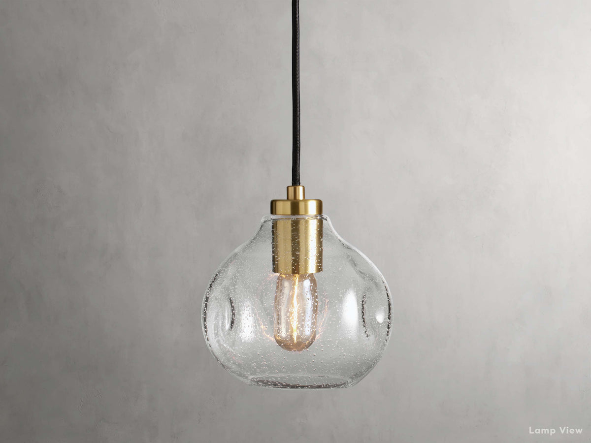 Organic Fluid Glass Pendant Light