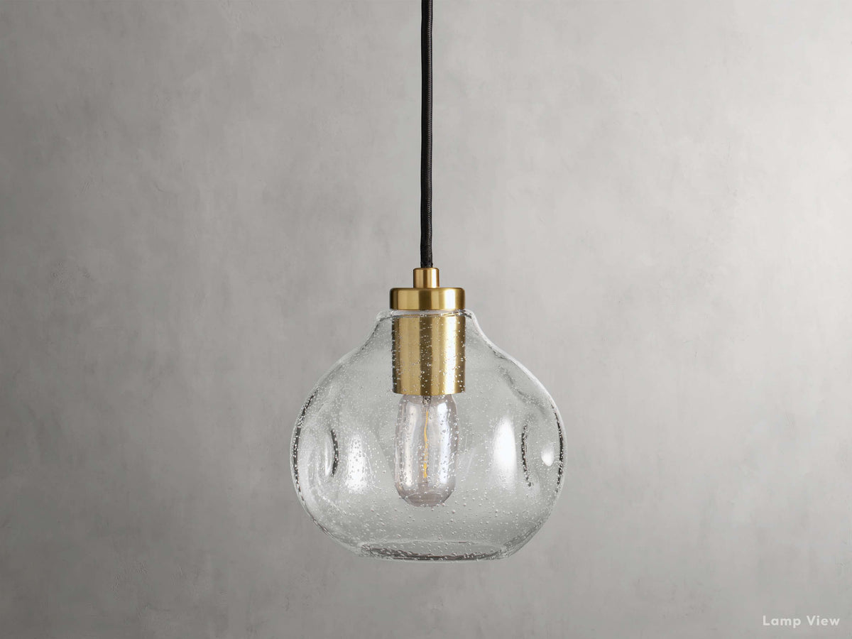Organic Fluid Glass Pendant Light
