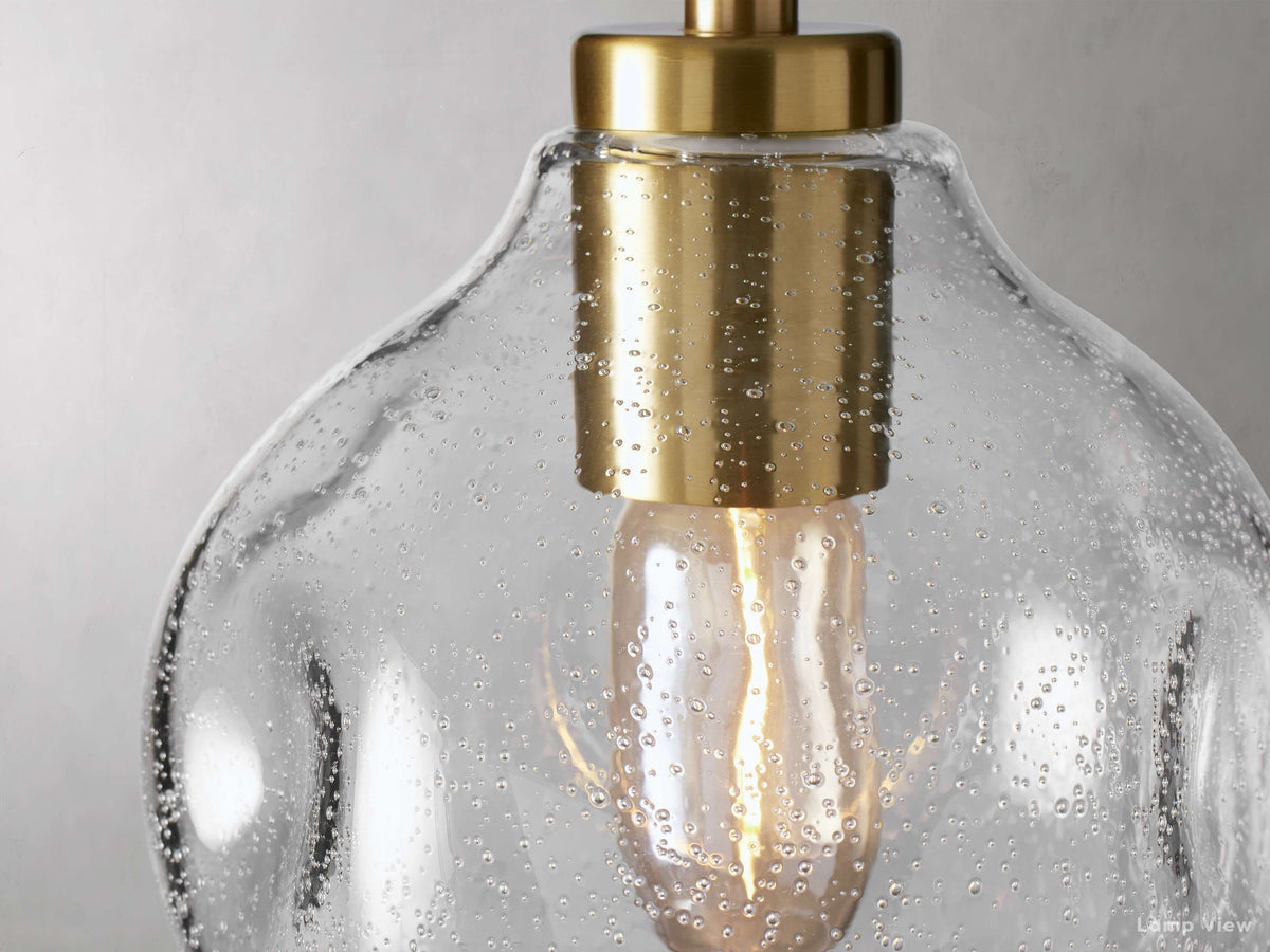 Organic Fluid Glass Pendant Light