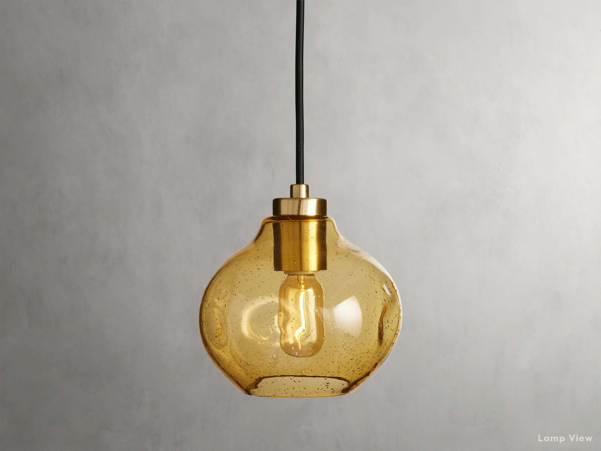 Organic Fluid Glass Pendant Light
