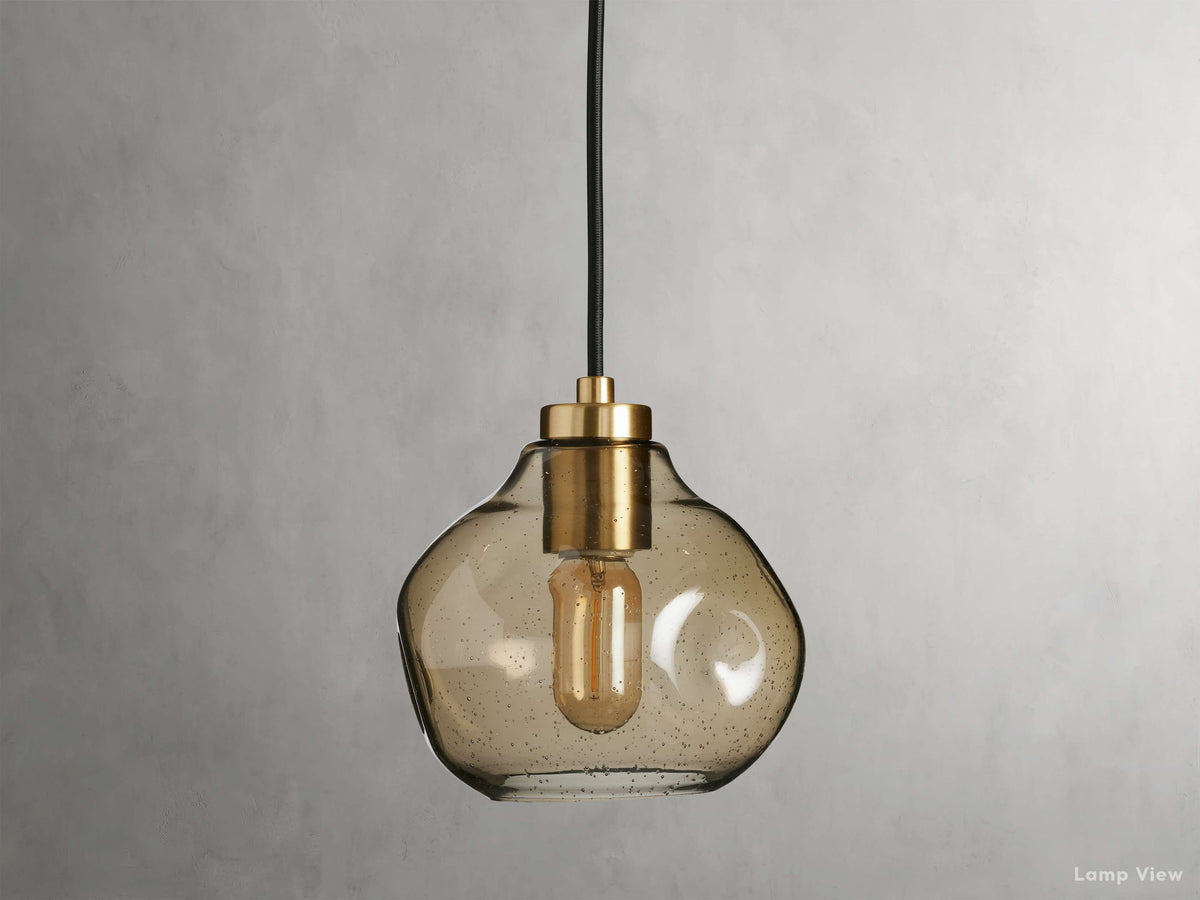 Organic Fluid Glass Pendant Light