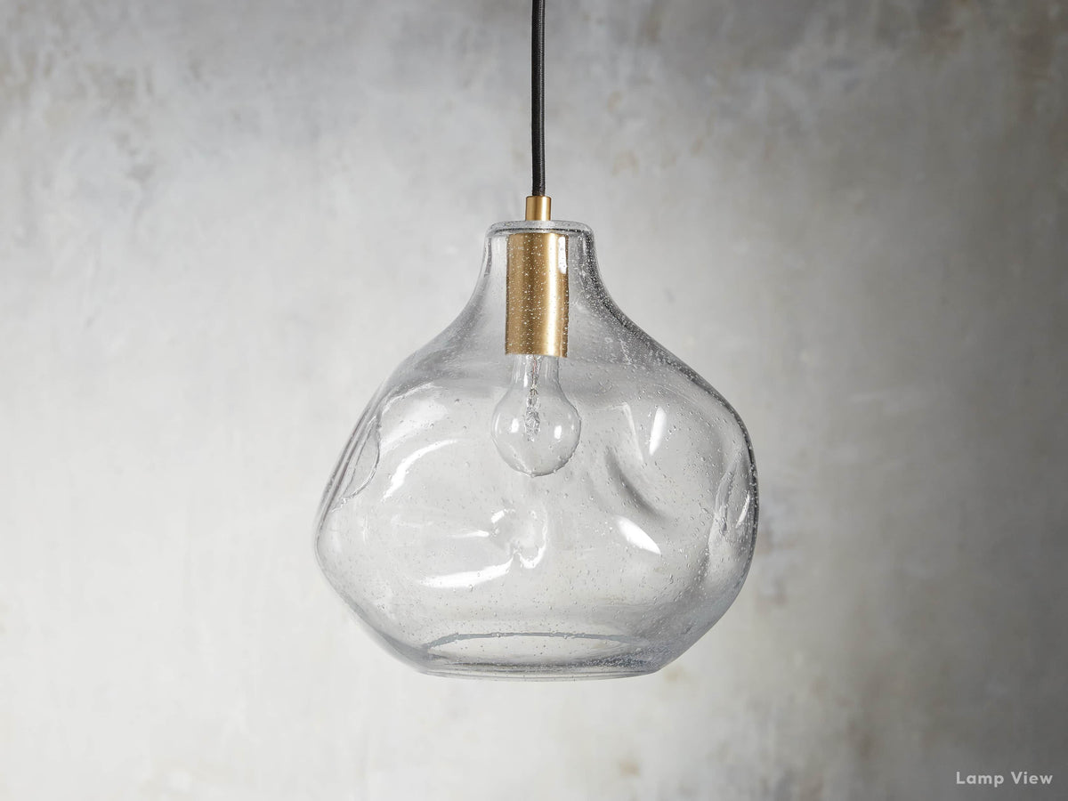 Organic Fluid Glass Pendant Light