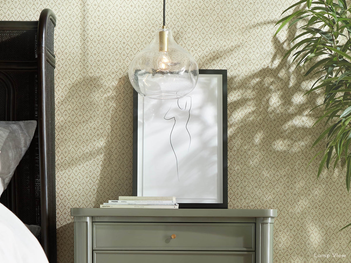 Organic Fluid Glass Pendant Light
