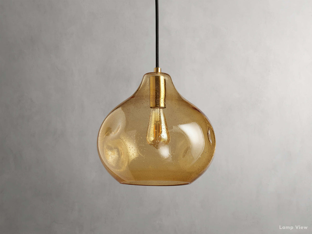 Organic Fluid Glass Pendant Light