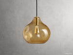 Organic Fluid Glass Pendant Light