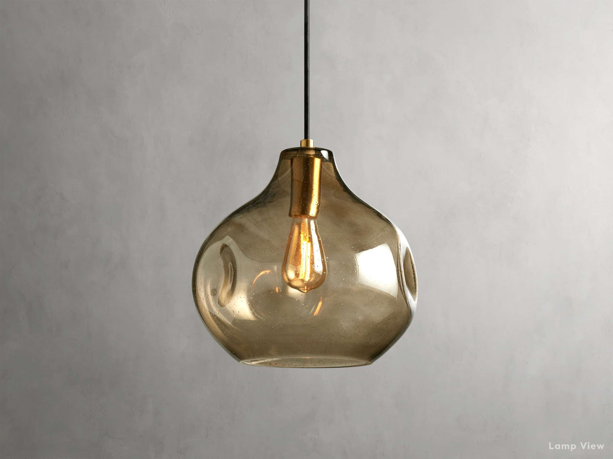 Organic Fluid Glass Pendant Light
