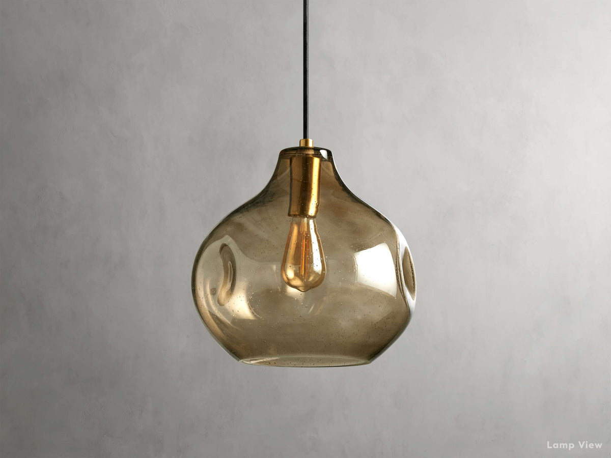 Organic Fluid Glass Pendant Light