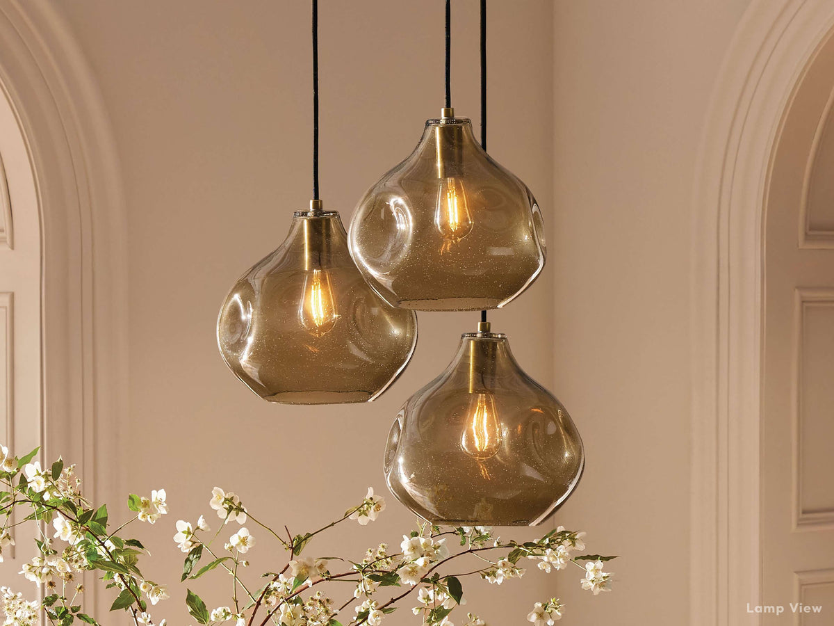 Organic Fluid Glass Pendant Light