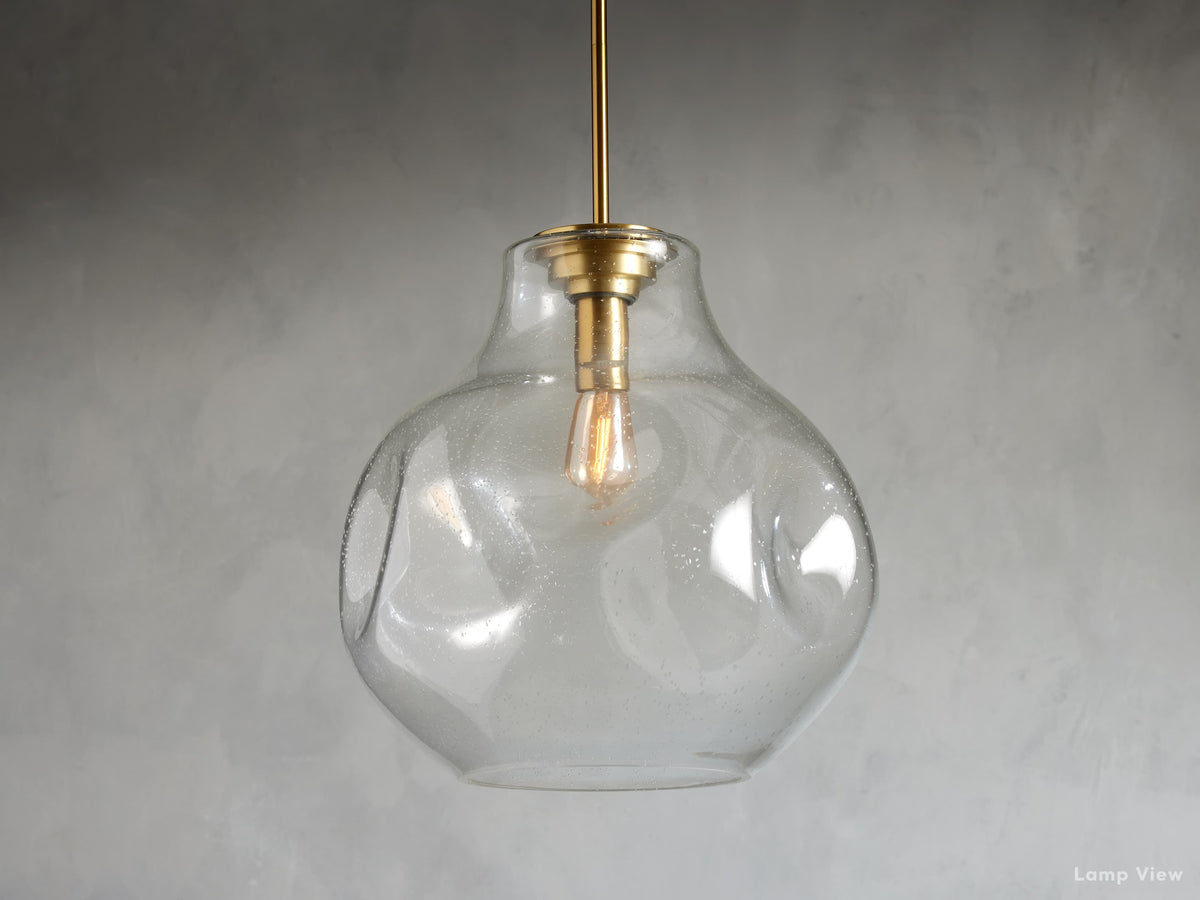 Organic Fluid Glass Pendant Light