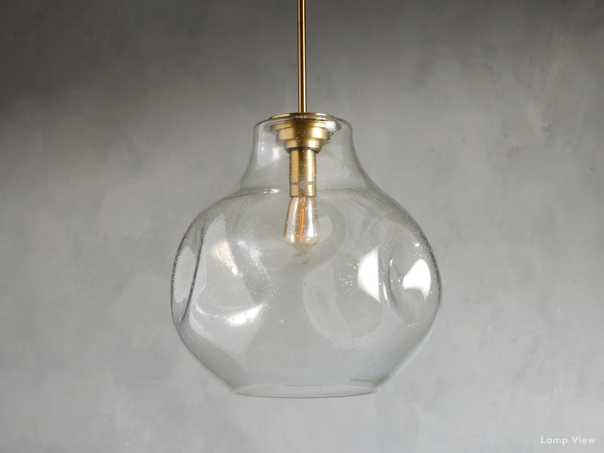 Organic Fluid Glass Pendant Light
